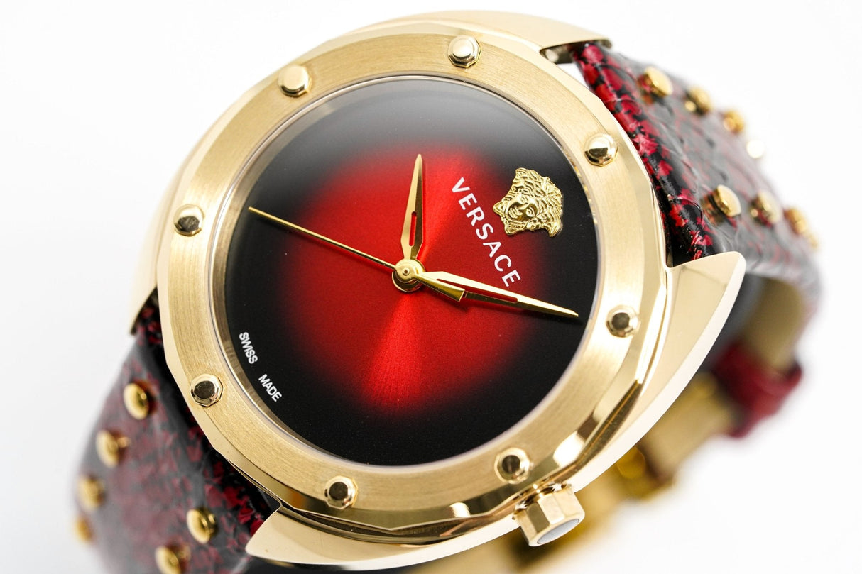 Versace Ladies Watch Shadov Dark Red VEBM00918 - Watches & Crystals