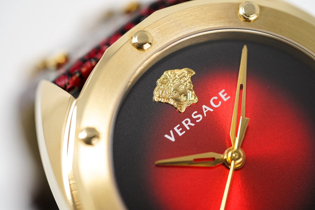 Versace Ladies Watch Shadov Dark Red VEBM00918 - Watches & Crystals