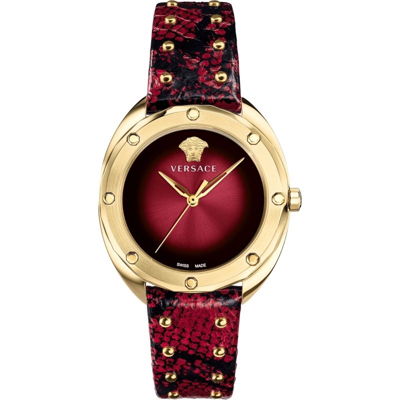 Versace Ladies Watch Shadov Dark Red VEBM00918 - Watches & Crystals
