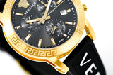 Versace Ladies Watch Sport Tech Chronograph Black Gold VEKB00422 - Watches & Crystals