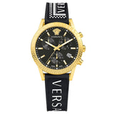 Versace Ladies Watch Sport Tech Chronograph Black Gold VEKB00422 - Watches & Crystals