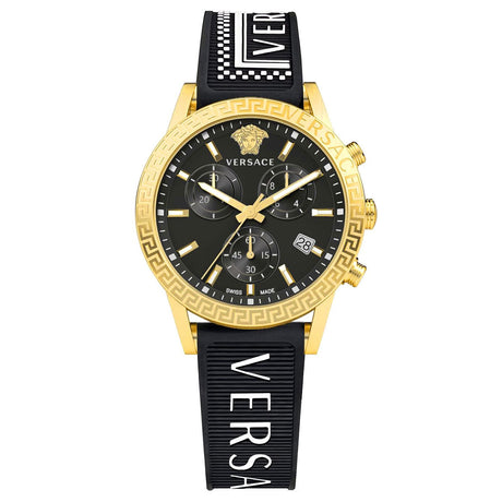Versace Ladies Watch Sport Tech Chronograph Black Gold VEKB00422 - Watches & Crystals