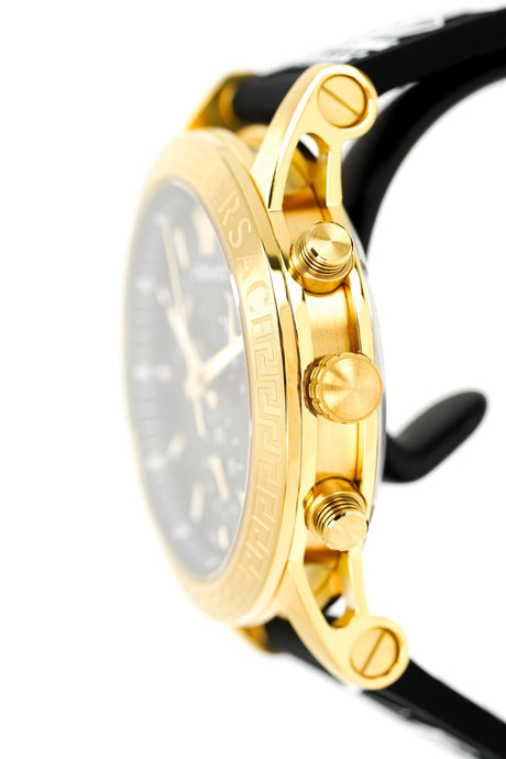 Versace Ladies Watch Sport Tech Chronograph Black Gold VEKB00422 - Watches & Crystals