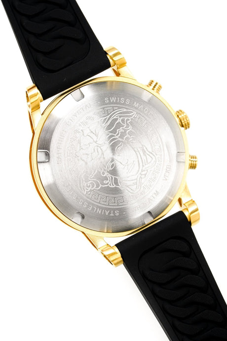 Versace Ladies Watch Sport Tech Chronograph Black Gold VEKB00422 - Watches & Crystals