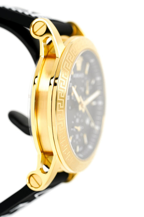 Versace Ladies Watch Sport Tech Chronograph Black Gold VEKB00422 - Watches & Crystals