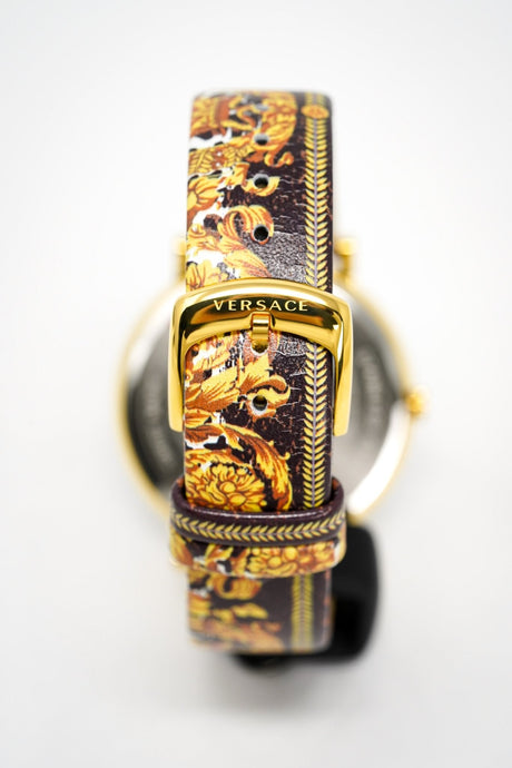 Versace Ladies Watch V-Circle Black Gold VBP130017 - Watches & Crystals