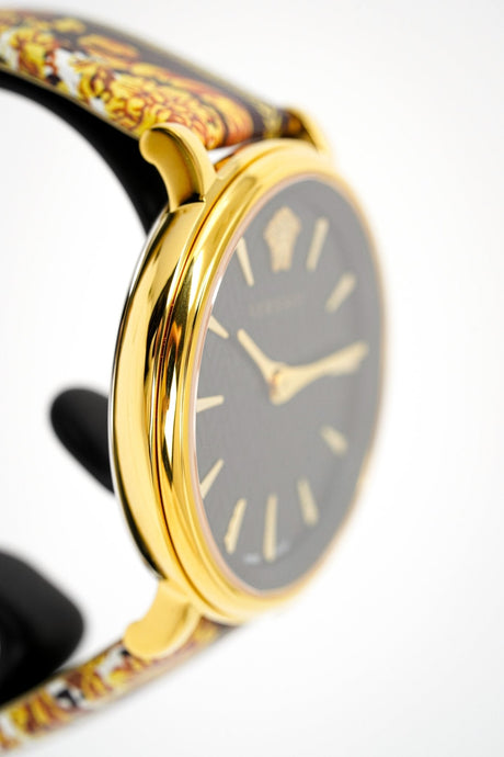 Versace Ladies Watch V-Circle Black Gold VBP130017 - Watches & Crystals