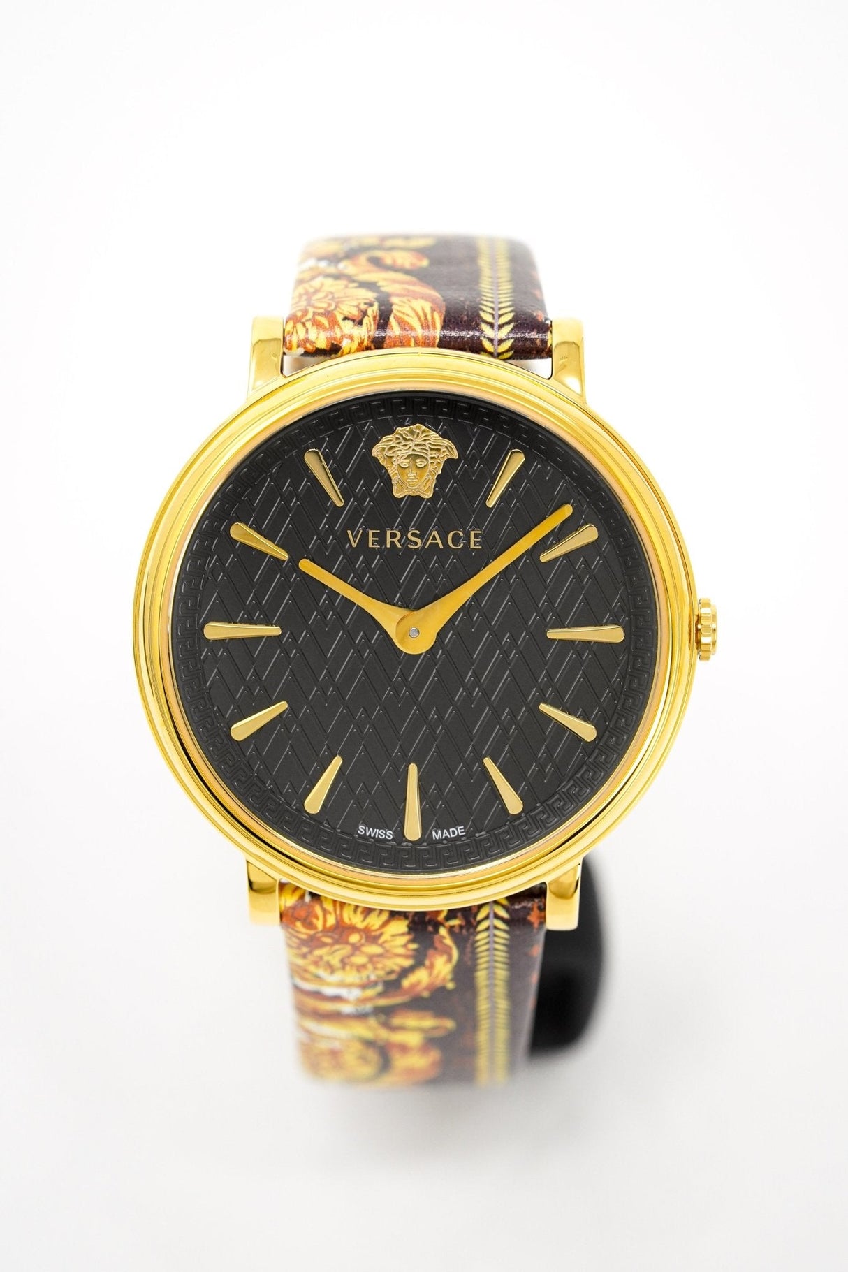 Versace Ladies Watch V-Circle Black Gold VBP130017 - Watches & Crystals