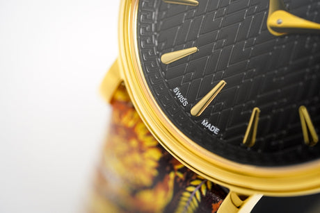 Versace Ladies Watch V-Circle Black Gold VBP130017 - Watches & Crystals