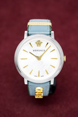 Versace Ladies Watch V-Circle 'COURAGE' Blue VBP010017 - Watches & Crystals