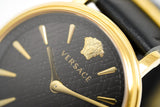 Versace Ladies Watch V-Circle Gold 'POWER' Black VBP040017 - Watches & Crystals