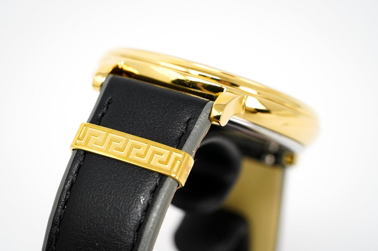 Versace Ladies Watch V-Circle Gold 'POWER' Black VBP040017 - Watches & Crystals