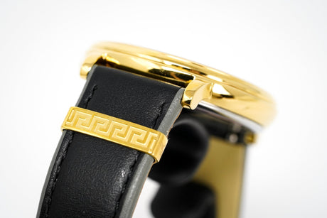 Versace Ladies Watch V-Circle Gold 'POWER' Black VBP040017 - Watches & Crystals