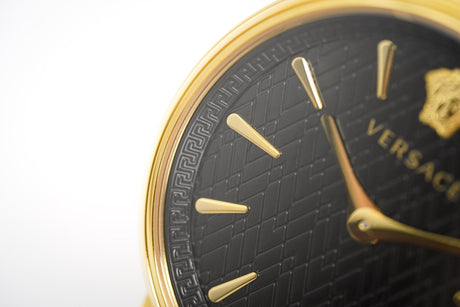 Versace Ladies Watch V-Circle Gold 'POWER' Black VBP040017 - Watches & Crystals