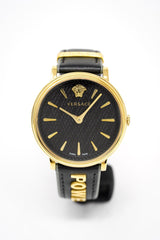 Versace Ladies Watch V-Circle Gold 'POWER' Black VBP040017 - Watches & Crystals