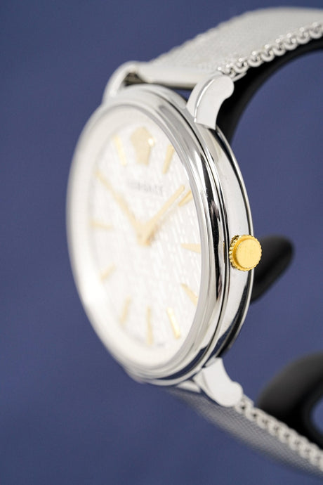 Versace Ladies Watch V-Circle Silver VBP050017 - Watches & Crystals