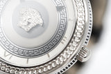 Versace Ladies Watch V Metal Patent Black VLC010014 - Watches & Crystals