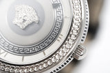 Versace Ladies Watch V Metal Patent Black VLC010014 - Watches & Crystals