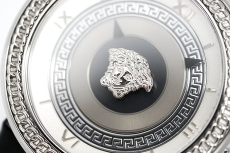 Versace Ladies Watch V Metal Patent Black VLC010014 - Watches & Crystals