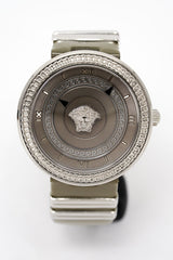 Versace Ladies Watch V Metal Patent VLC120016 - Watches & Crystals