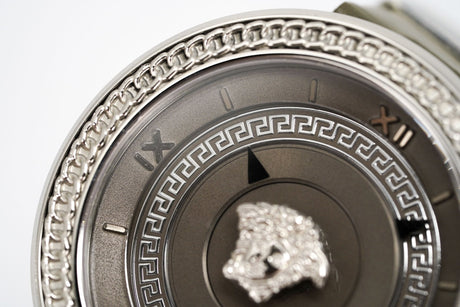 Versace Ladies Watch V Metal Patent VLC120016 - Watches & Crystals