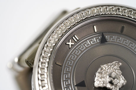 Versace Ladies Watch V Metal Patent VLC120016 - Watches & Crystals