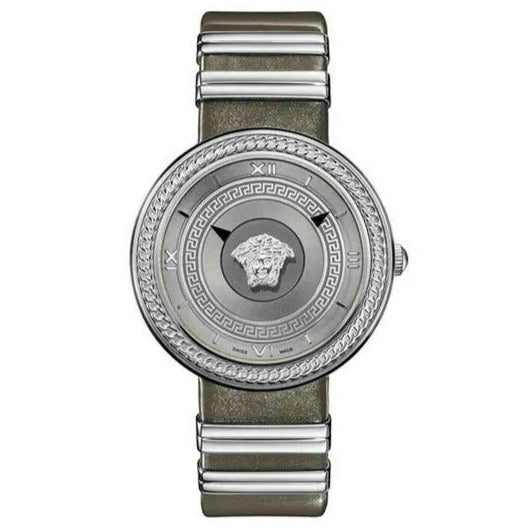 Versace Ladies Watch V Metal Patent VLC120016 - Watches & Crystals