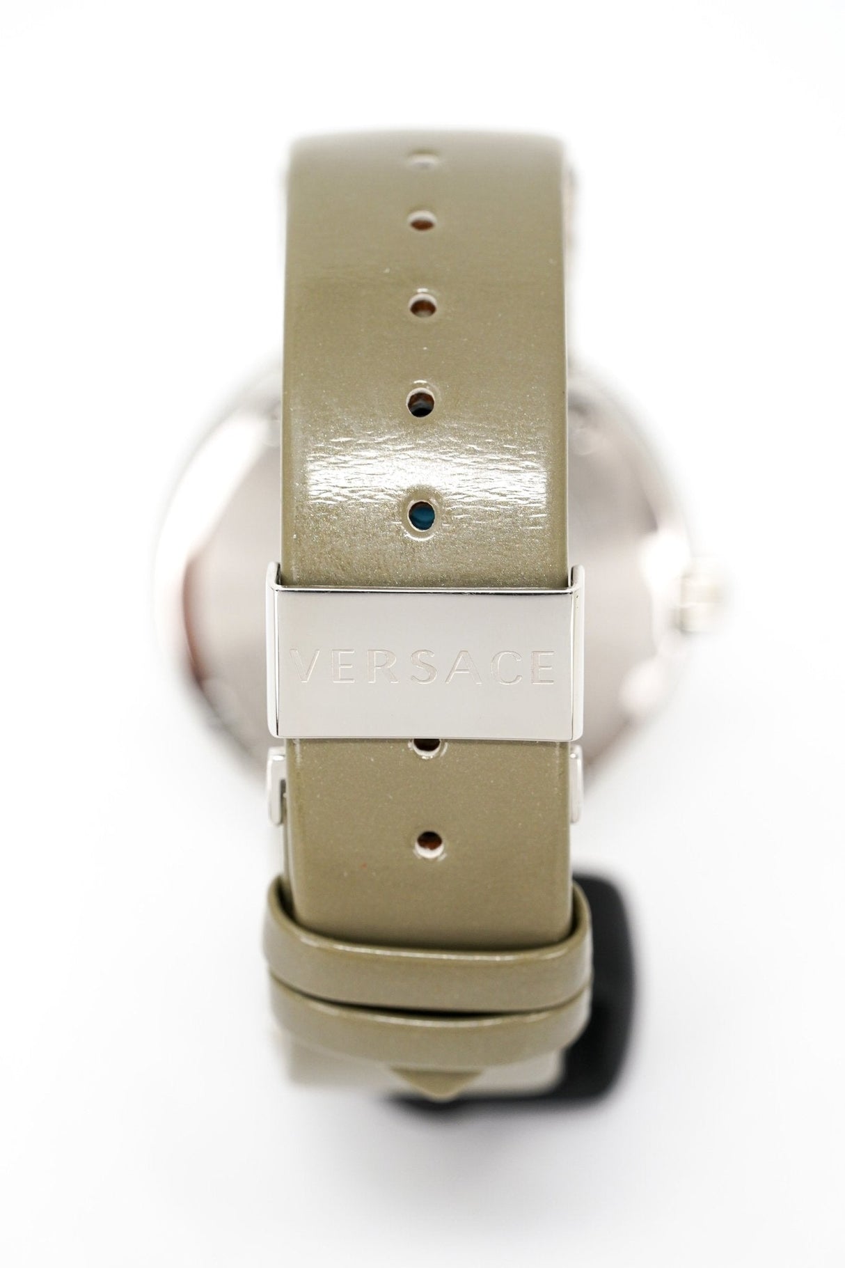 Versace Ladies Watch V Metal Patent VLC120016 - Watches & Crystals
