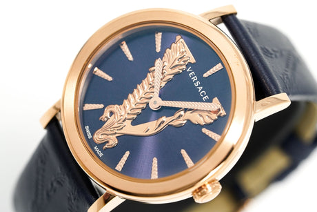 Versace Ladies Watch Virtus Blue IP Gold VERI00420 - Watches & Crystals