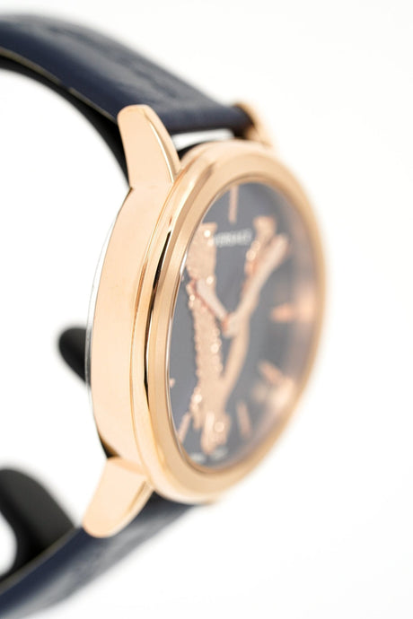 Versace Ladies Watch Virtus Blue IP Gold VERI00420 - Watches & Crystals
