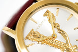 Versace Ladies Watch Virtus IP Gold Maroon VEHC00219 - Watches & Crystals