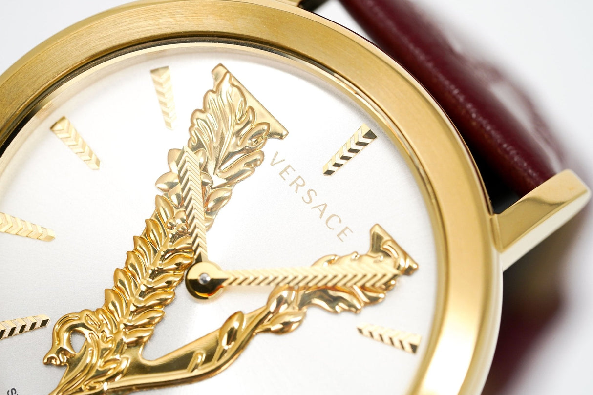 Versace Ladies Watch Virtus IP Gold Maroon VEHC00219 - Watches & Crystals