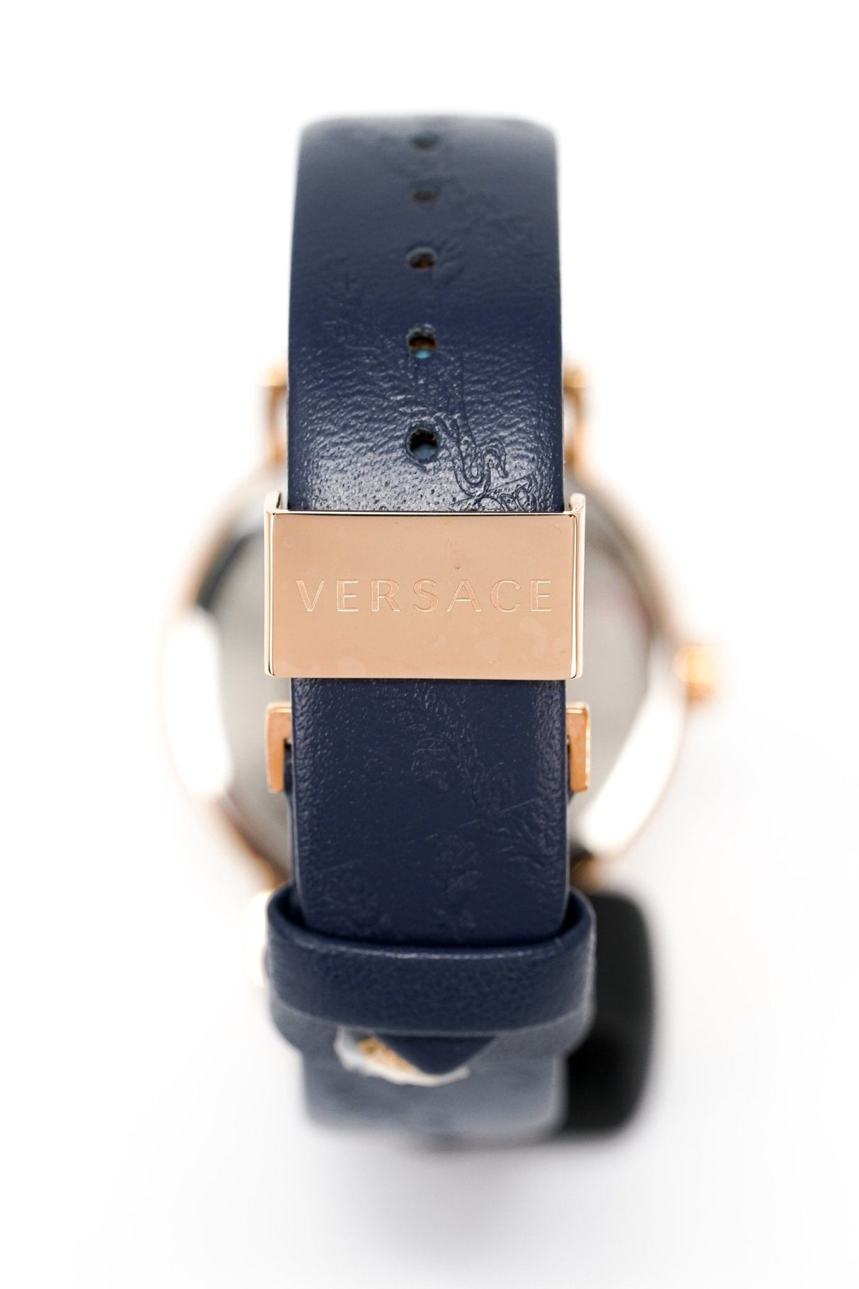 Versace Ladies Watch Virtus IP Rose Gold Blue VEHC00419 - Watches & Crystals