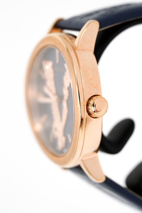 Versace Ladies Watch Virtus IP Rose Gold Blue VEHC00419 - Watches & Crystals