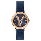 Versace Ladies Watch Virtus IP Rose Gold Blue VEHC00419 - Watches & Crystals