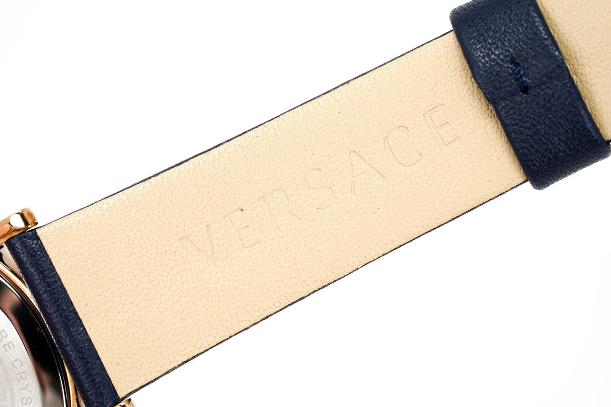 Versace Ladies Watch Virtus IP Rose Gold Blue VEHC00419 - Watches & Crystals
