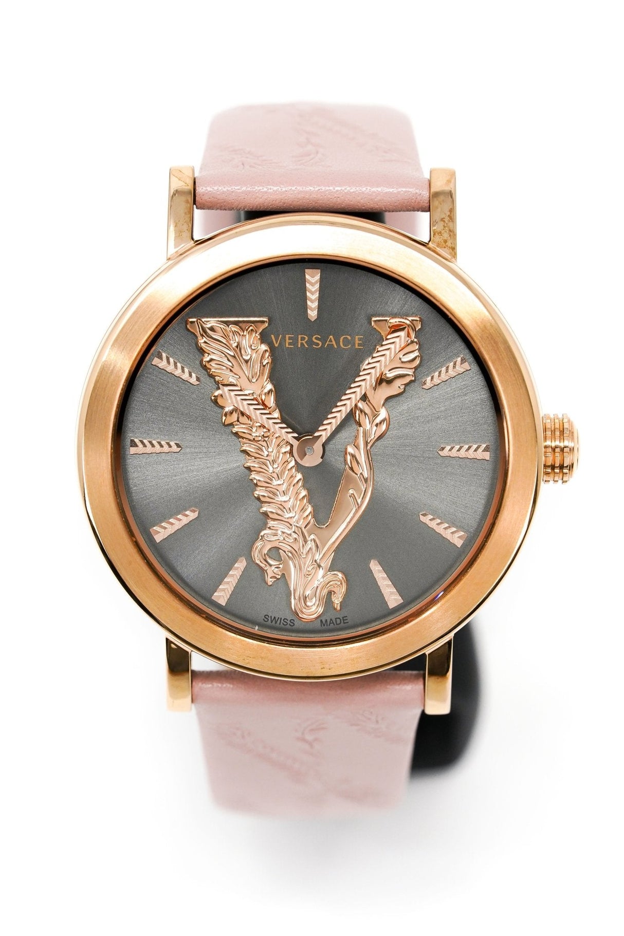 Versace Ladies Watch Virtus IP Rose Gold Pink VEHC00319 - Watches & Crystals