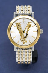 Versace Ladies Watch Virtus Two-Tone Gold VEHC00719 - Watches & Crystals