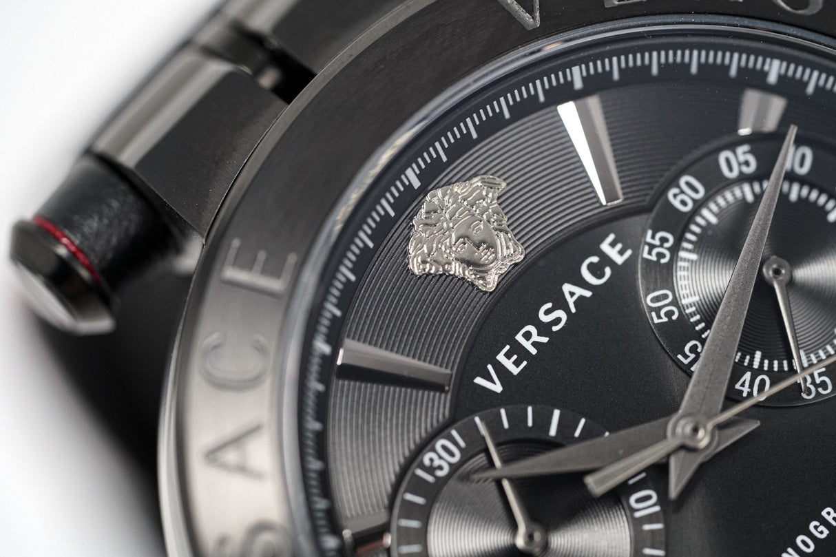 Versace Men's Chronograph Watch Aion Gold Black VBR030017 - Watches & Crystals
