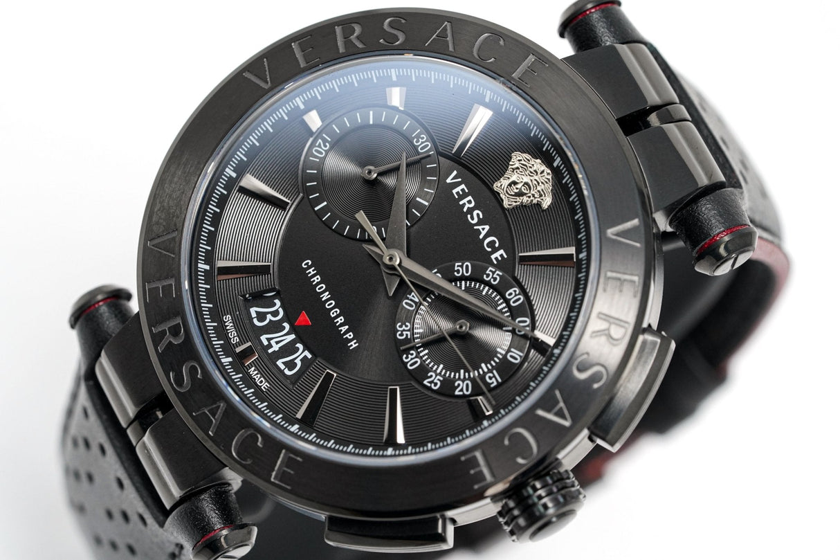 Versace Men's Chronograph Watch Aion Gold Black VBR030017 - Watches & Crystals