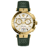 Versace Men's Chronograph Watch Aion Gold Green VBR020017 - Watches & Crystals