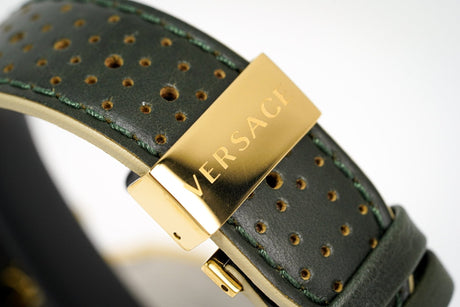 Versace Men's Chronograph Watch Aion Gold Green VBR020017 - Watches & Crystals