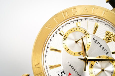 Versace Men's Chronograph Watch Aion Gold Green VBR020017 - Watches & Crystals