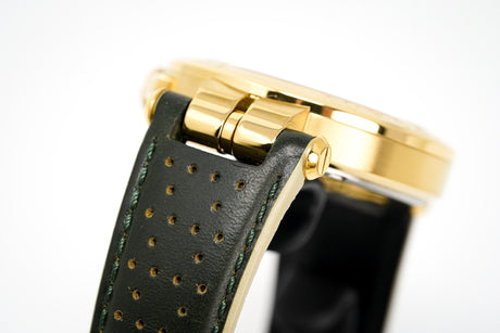 Versace Men's Chronograph Watch Aion Gold Green VBR020017 - Watches & Crystals