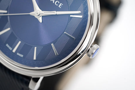 Versace Men's V-Circle Watch Blue VE5A00120 - Watches & Crystals