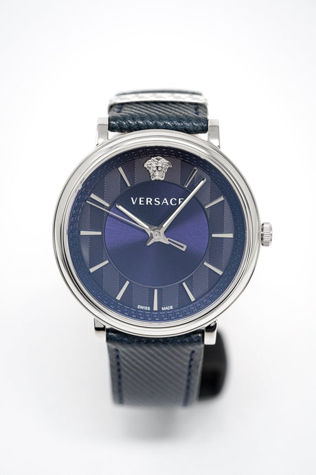 Versace Men's V-Circle Watch Blue VE5A00120 - Watches & Crystals