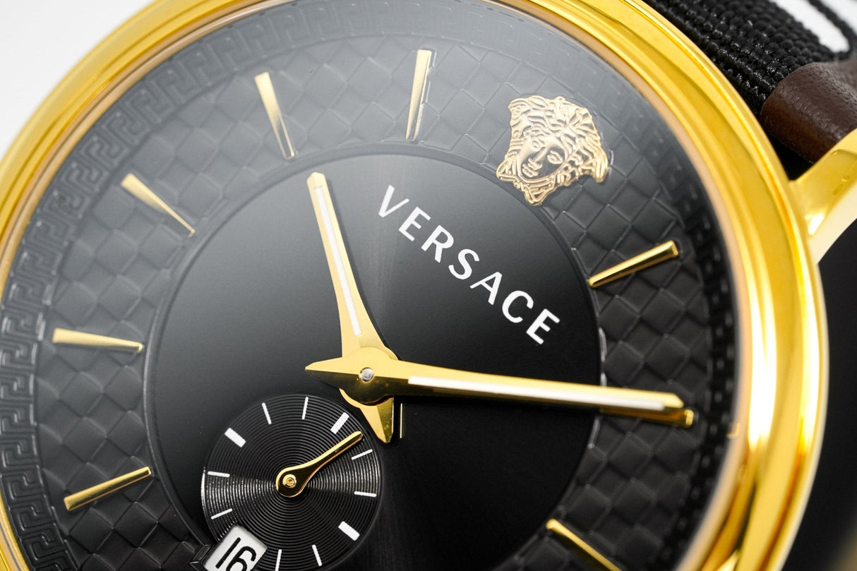 Versace Men's V-Circle Watch Brown VEBQ01619 - Watches & Crystals