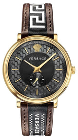 Versace Men's V-Circle Watch Brown VEBQ01619 - Watches & Crystals