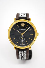 Versace Men's V-Circle Watch Brown VEBQ01619 - Watches & Crystals
