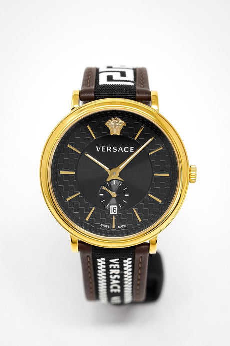 Versace Men's V-Circle Watch Brown VEBQ01619 - Watches & Crystals